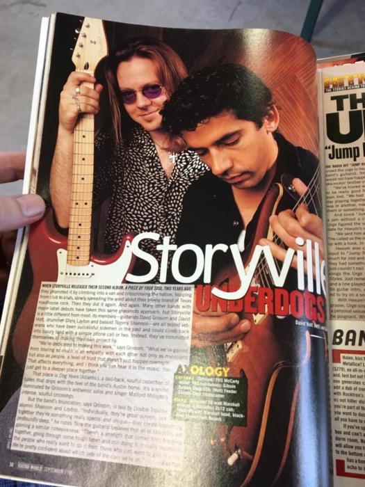 '98 Guitar World Magazine article about Storyville